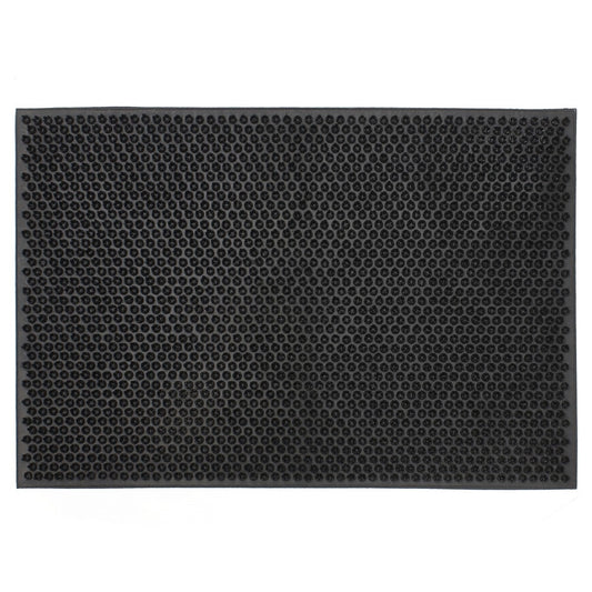 JVL Rubber Condor Door Mat Black 40 x 60cm