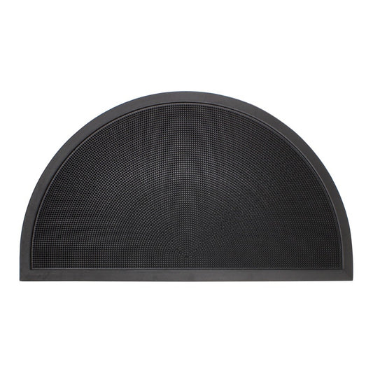 JVL Sesia Half Moon Rubber Scraper Mat 40 x 70cm