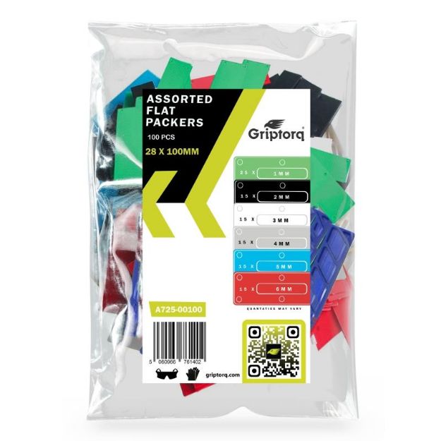 Griptorq Assorted Flat Packers 28 x 100mm 100 Pack