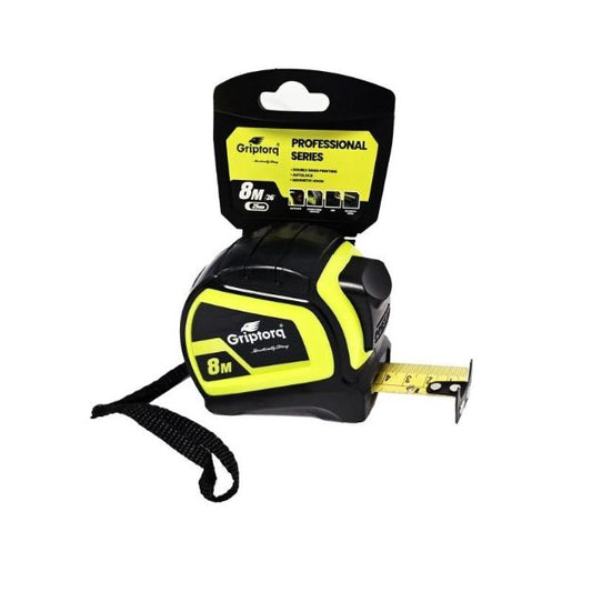 Griptorq Professional Tape Measure 8m x 25mm