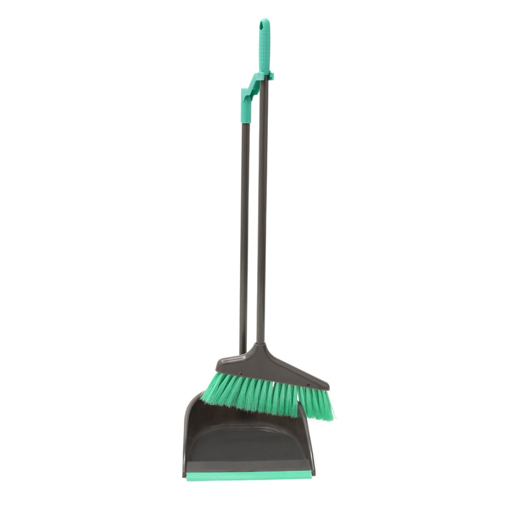 JVL Long Handle Dustpan & Brush