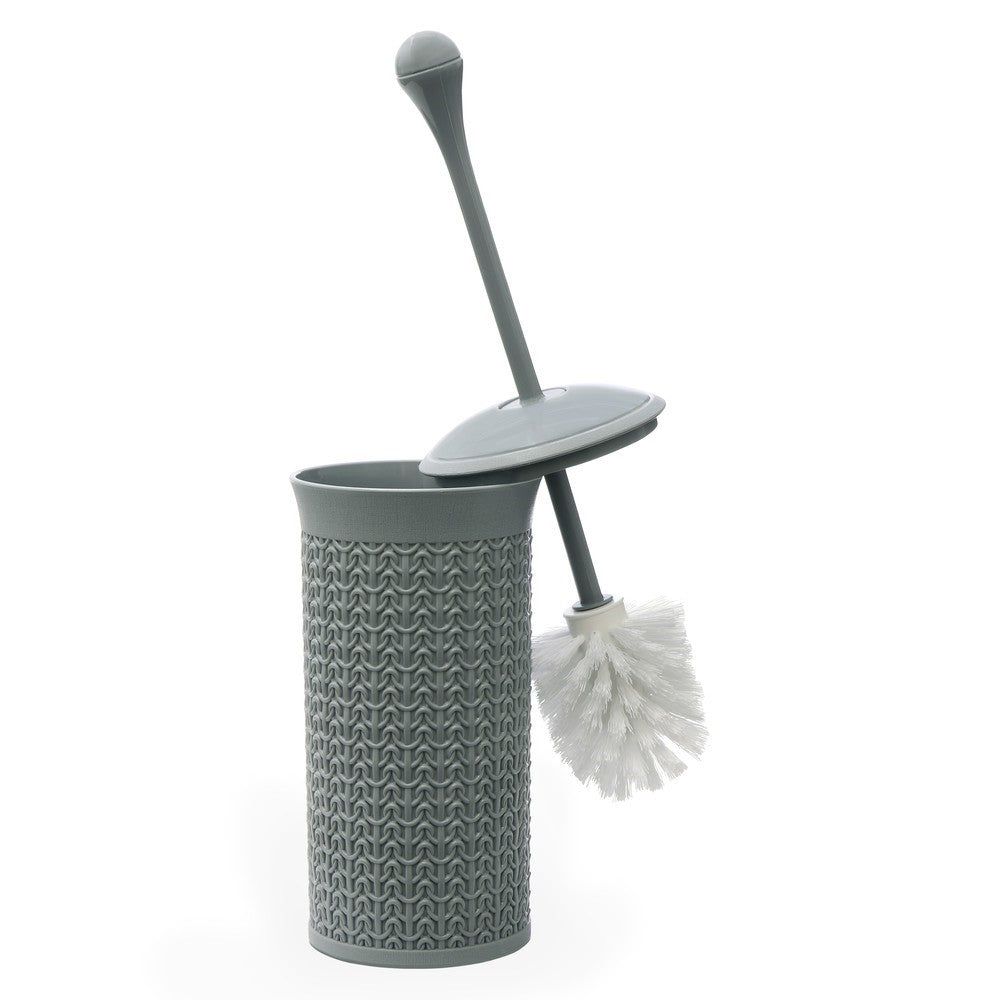 JVL Loop Grey Toilet Brush & Holder Set
