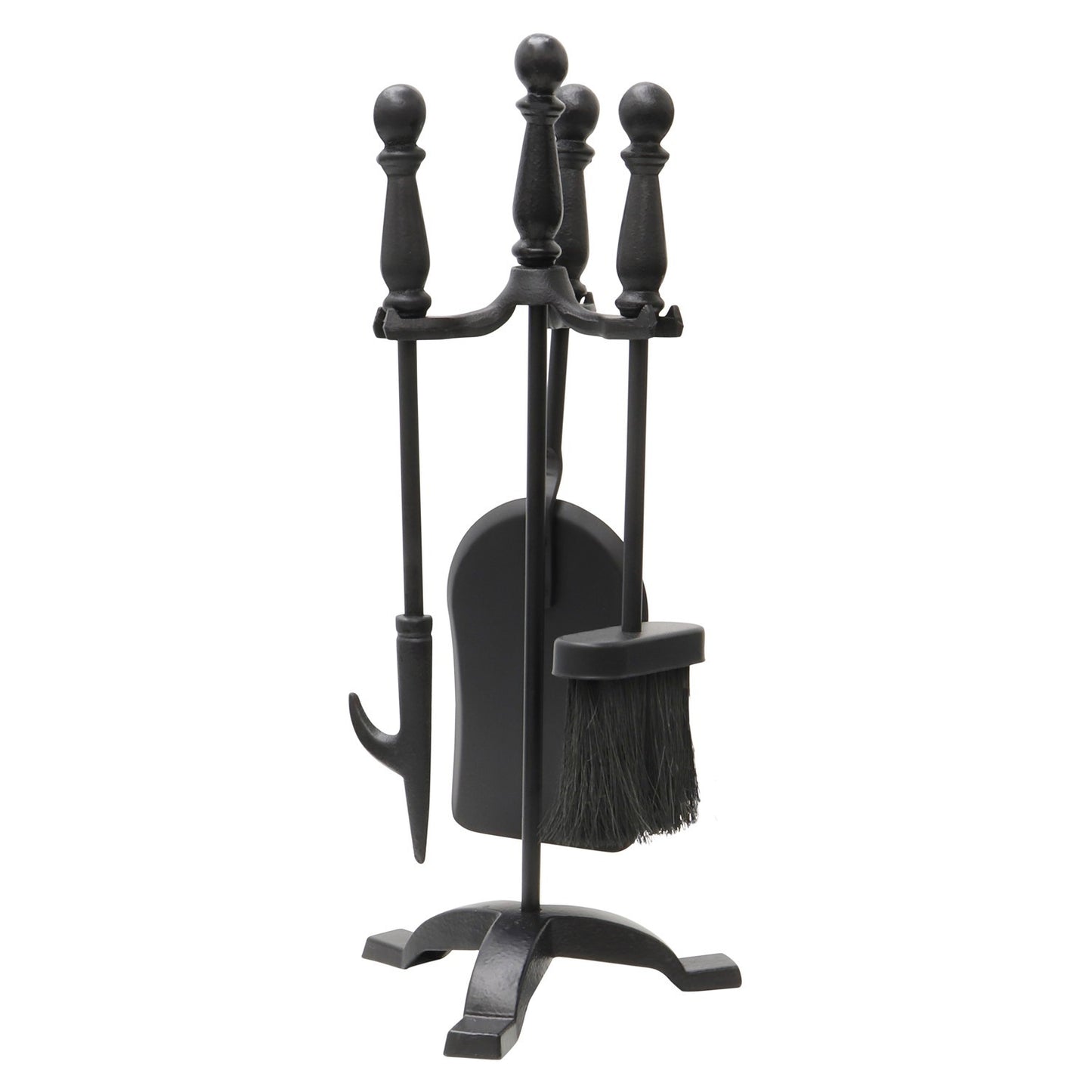 JVL Colchester 3 Piece Black Companion Set
