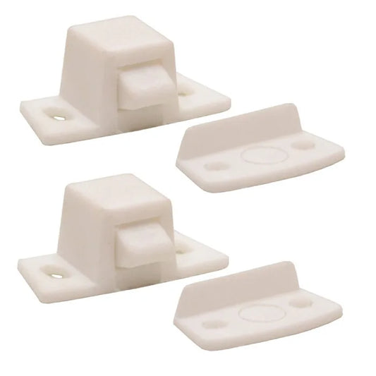 Basic Hardware White Rocker Catches 2 Pack