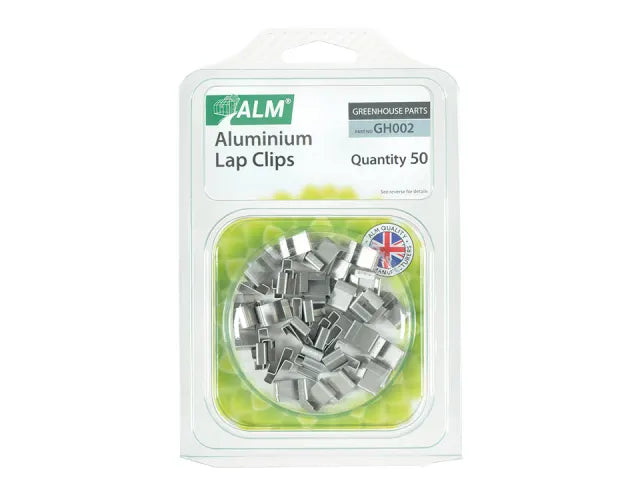 ALM GH002 Aluminium Lap Clips 50 Pack