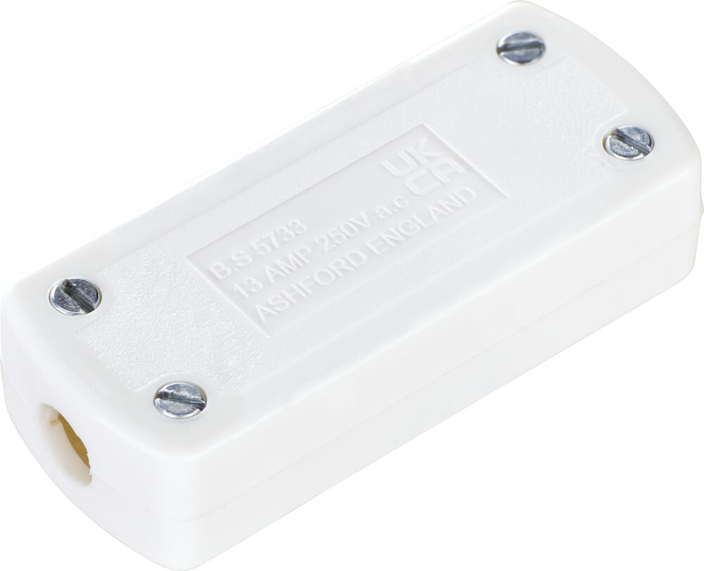 BG 3 Pin White Flex Connector 13 Amp