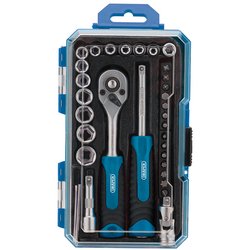 Draper 04777 1/4" 35 Piece Socket Set