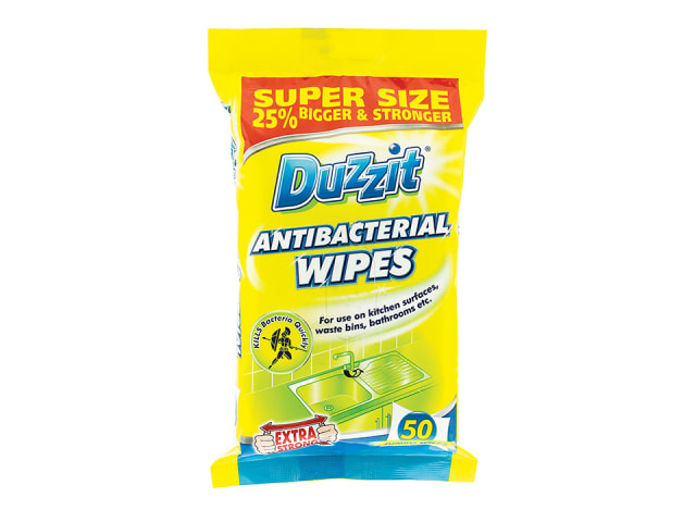 Duzzit Logo 151 Duzzit Antibacterial Wipes 50 Pack – Jim's DIY
