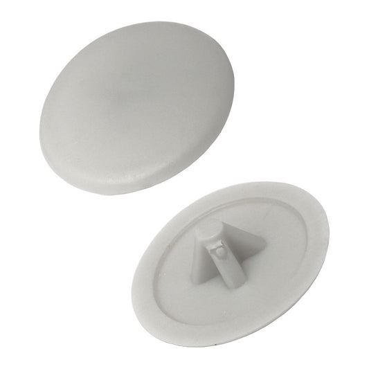 Basic Hardware Grey Push In Screw Cover Caps 20 Pack