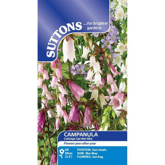 Suttons Campanula Cottage Garden Mix Seeds