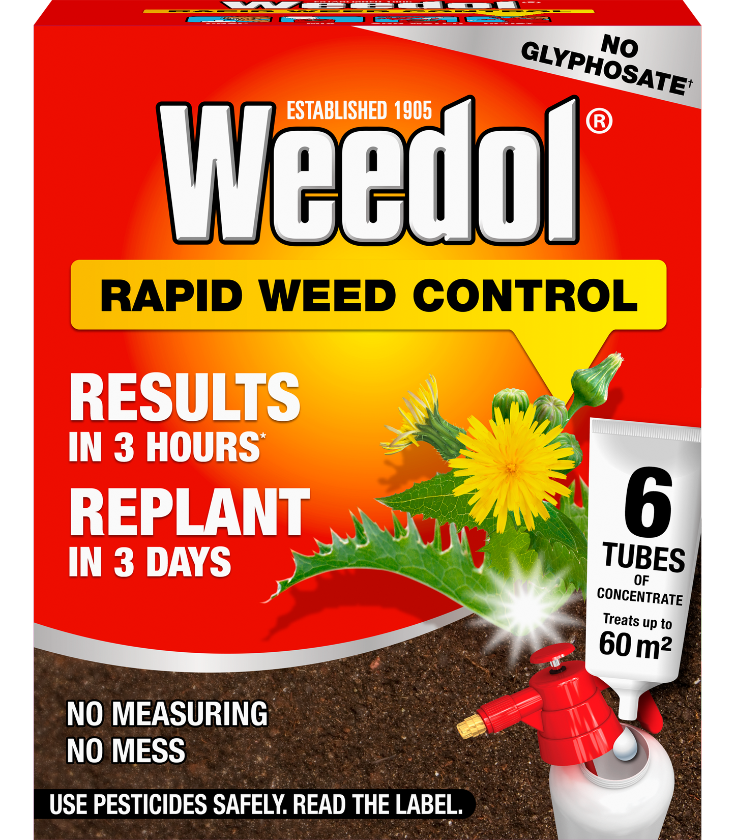 Weedol Rapid Weed Control Concentrate 6 Tubes
