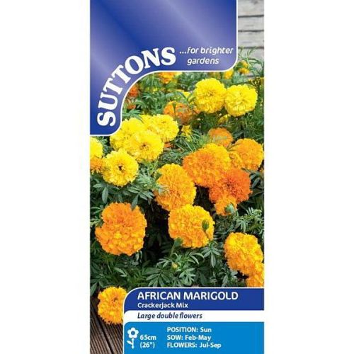 Suttons Marigold African Crackerjack Mix Seeds