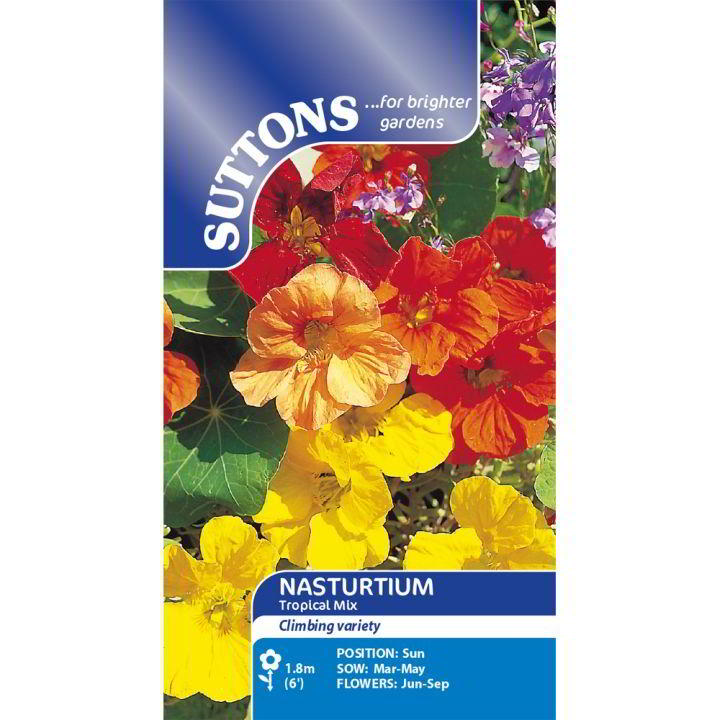 Suttons Nasturtium Tropical Mix Seeds