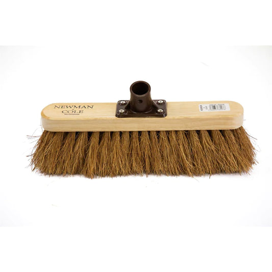 12" Natural Coco Brush Head with Plastic Socket