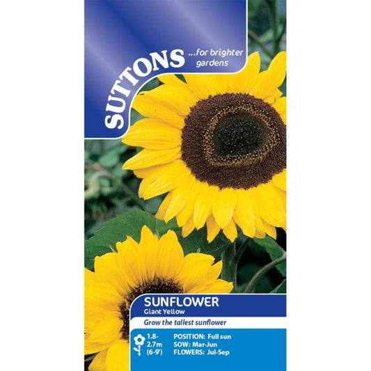 Suttons Sunflower Giant Yellow Seeds