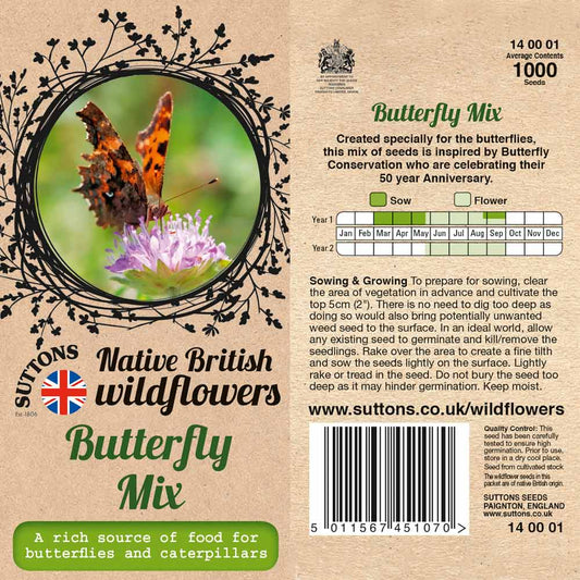 Suttons Butterfly Mix Seeds