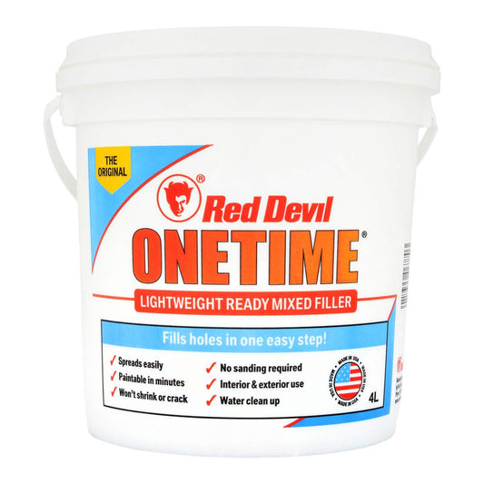 Red Devil One Time Ready Mixed Lightweight Filler 4L