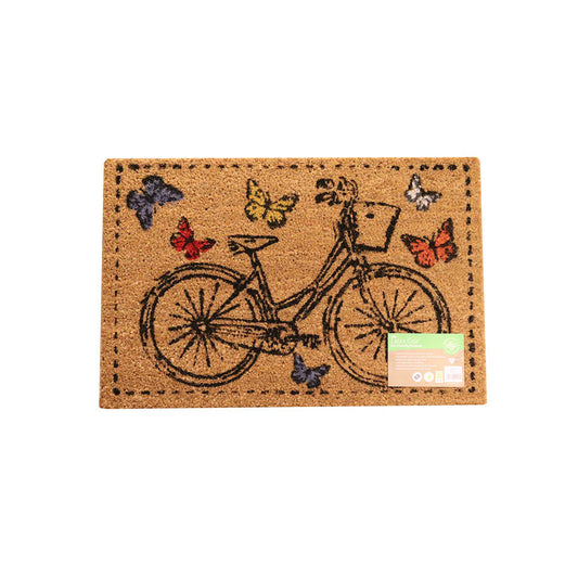 JVL Latex Coir Bicycle Door Mat 40 x 60cm