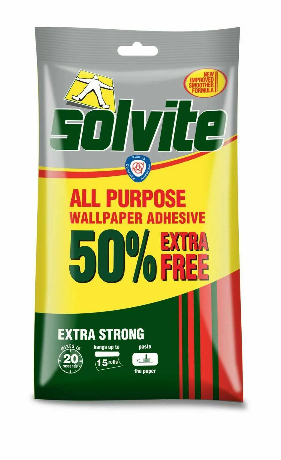 Solvite All Purpose Wallpaper Adhesive 15 Rolls
