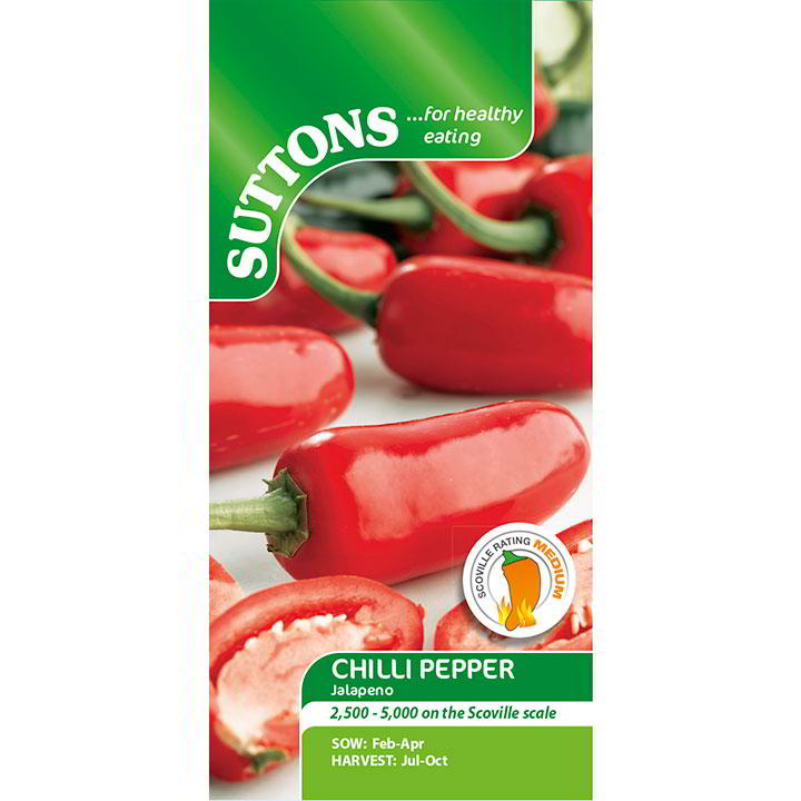 Suttons Chilli Pepper Jalapeno Seeds