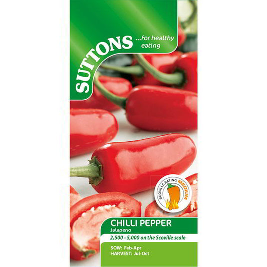 Suttons Chilli Pepper Jalapeno Seeds