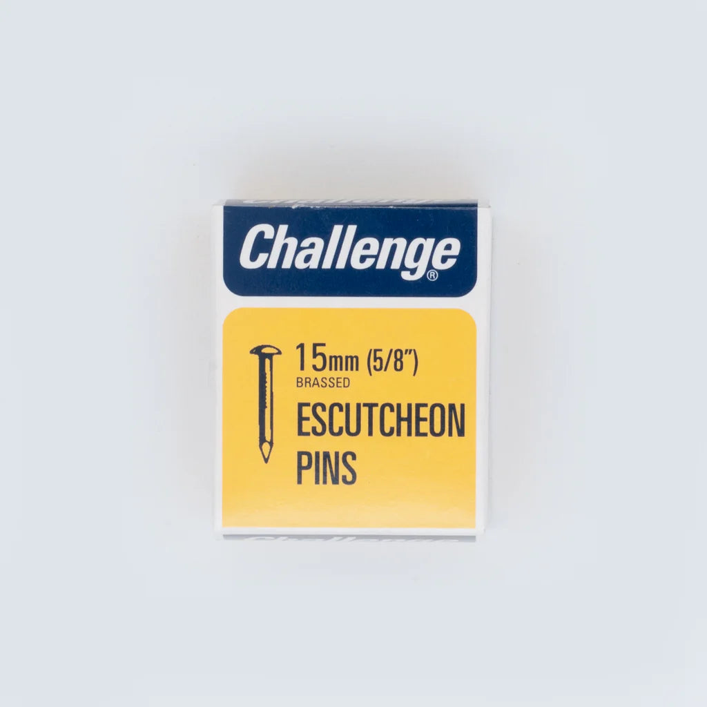 Challenge 15mm Brassed Escutcheon Pins 40g