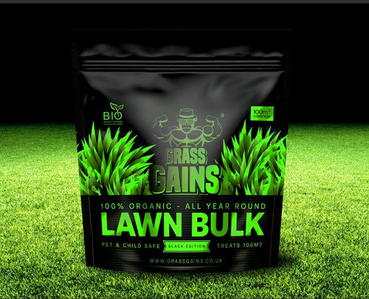 Grass Grains 100% Organic Lawn Bulk Black Edition 100m2