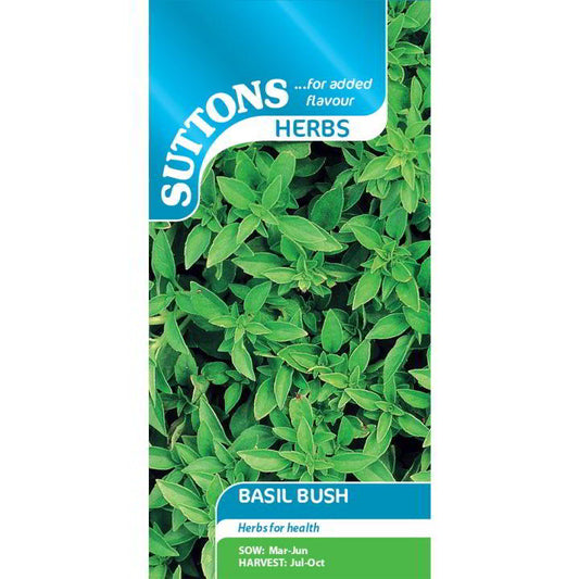 Suttons Herbs Basil Bush Seeds
