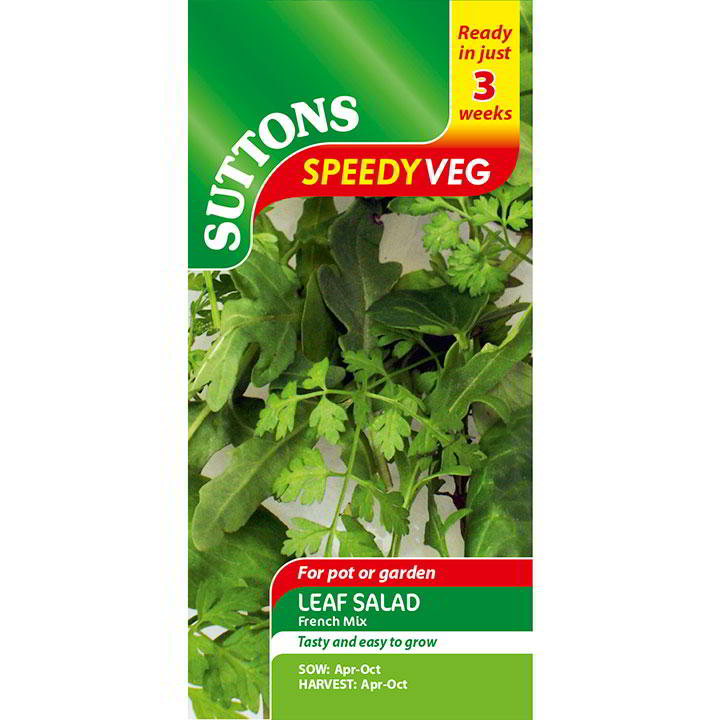 Suttons Speedy Veg Leaf Salad French Mix Seeds