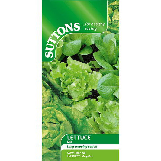 Suttons Lettuce Mix - Iceberg/Cos/Butterhead Seeds