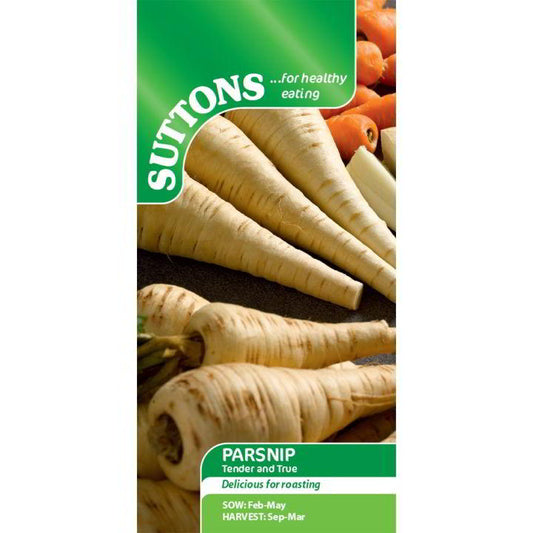 Suttons Parsnip Tender & True Seeds