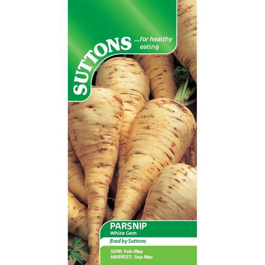 Suttons Parsnip White Gem Seeds