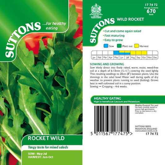 Suttons Rocket Wild Seeds
