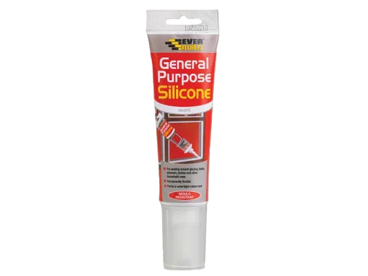 Everbuild General Purpose White Silicone 80ml