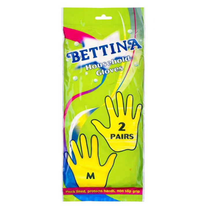 Bettina Household Gloves 2 Pair Size Medium