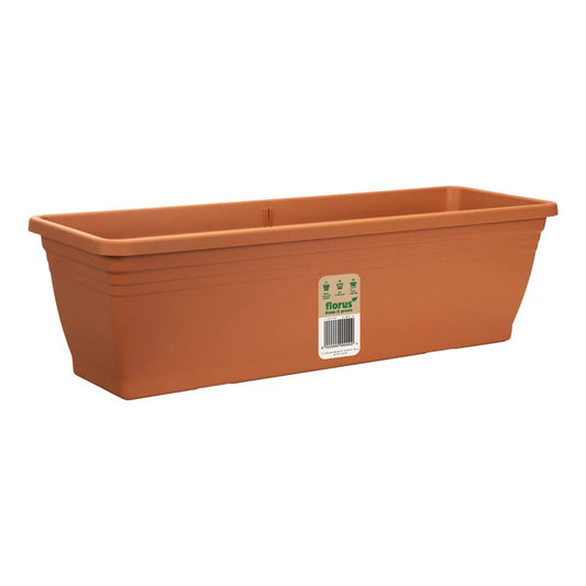 Elho Florus Mediterran Campana Balcony Trough Terracotta 40cm