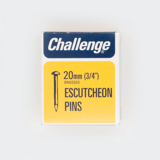 Challenge 20mm Brassed Escutcheon Pins 30g