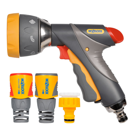 Hozelock 2371 Multi Spray Pro Gun & Fittings Kit