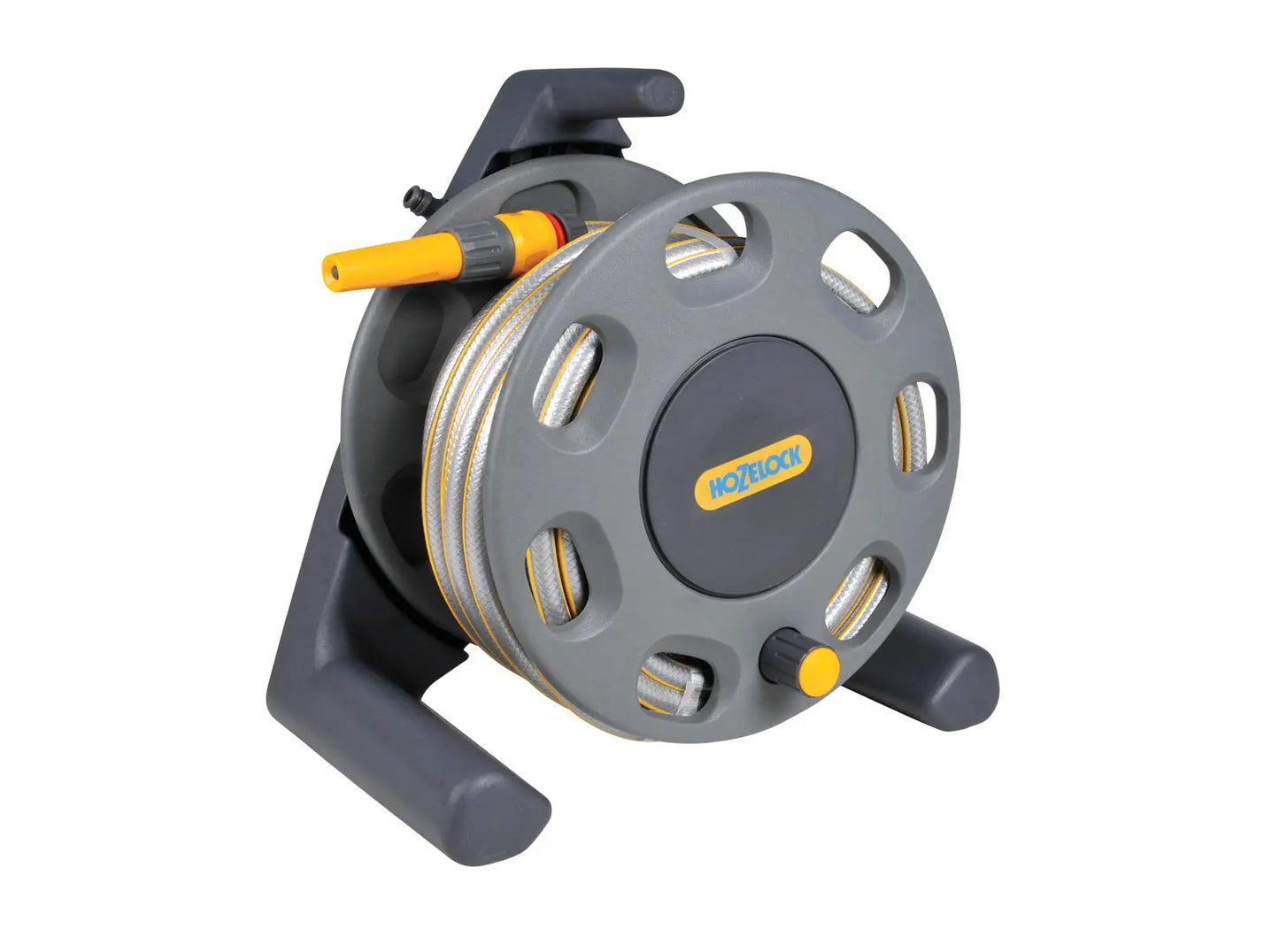 Hozelock 2412 Free Standing Compact Triangle Reel with 25m Hose