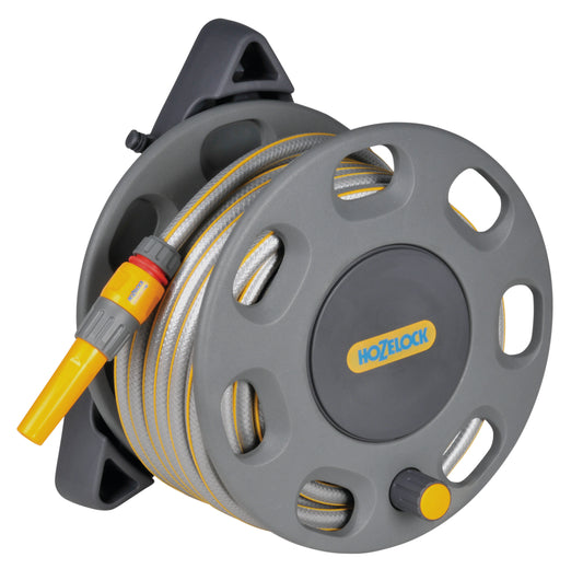 Hozelock 2422 30m Compact Wall Mounted Reel with 15m Hose