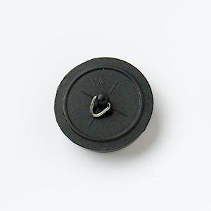 Banner Black Rubber Bath Plug 1 1/2"