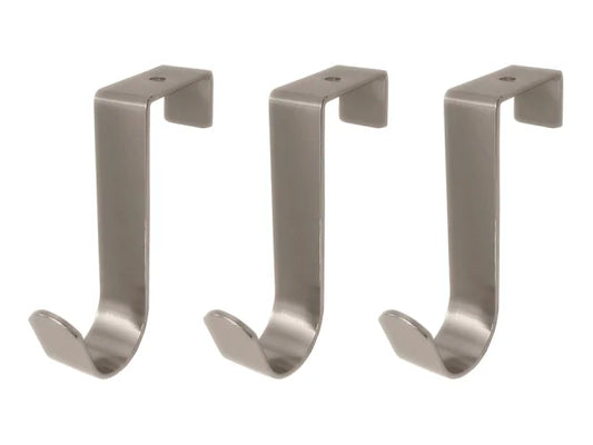 Headbourne Chrome Over The Door Hook 3 Pack