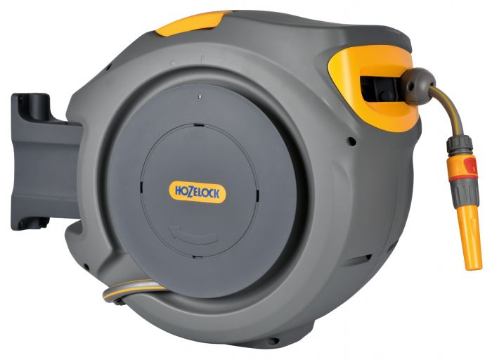 Hozelock 2402 25m Auto Reel with Free 2684 Multi Spray Plus Gun