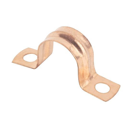 Banner 15mm Copper Saddle Clips 10 Pack