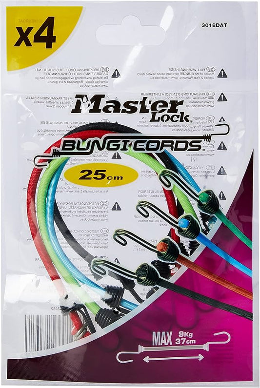 Master Lock Mini Bungee Cords 4 Pack