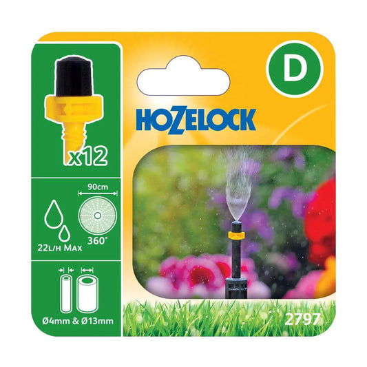 Hozelock 2797 360 Degree Mist Micro Spray Jet 6 Pack