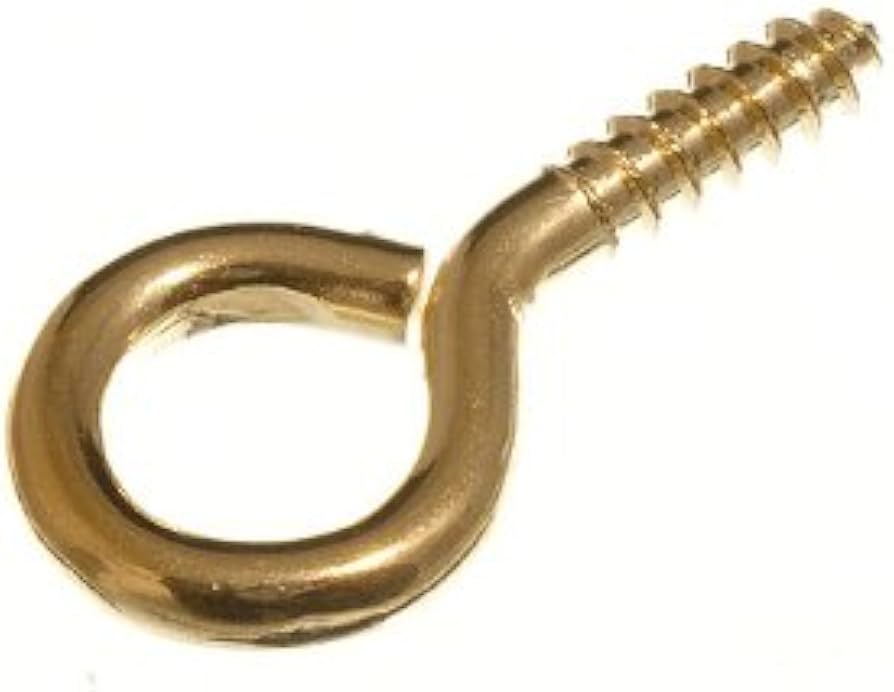 StarPack Brassed Screw Eyes 35mm 8 Pack