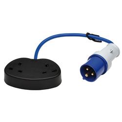 Draper 35165 Defender E85302 230V Fly Lead Converter, 16A - 2 x 13A