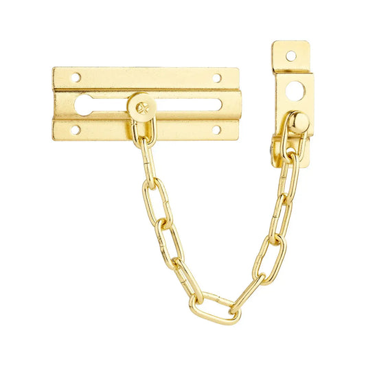 Eclipse Polished Brass Door Chain 102mm
