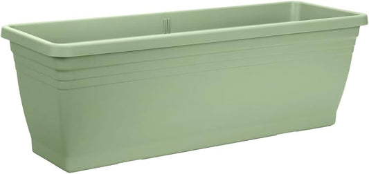Elho Florus Mediterran Campana Balcony Trough Mint Green 40cm